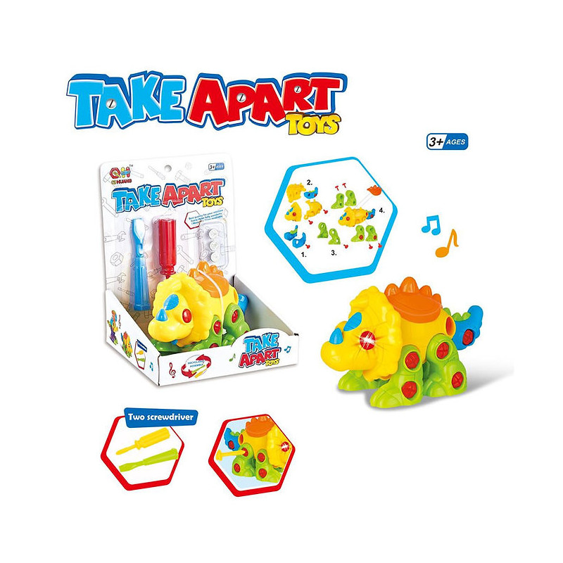 Take Apart Dino/Car/Airplane - Playset for Kids' Building Adventures Take Apart Dino/Car/Airplane - Playset for Kids' Building Adventures